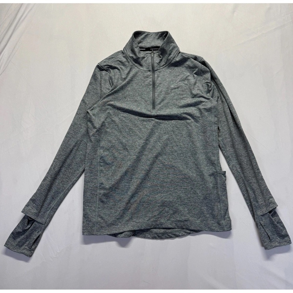 Nike Dri Fit Element‎ Running Top Womens Small Heather Gray Thumbholes Atleisure